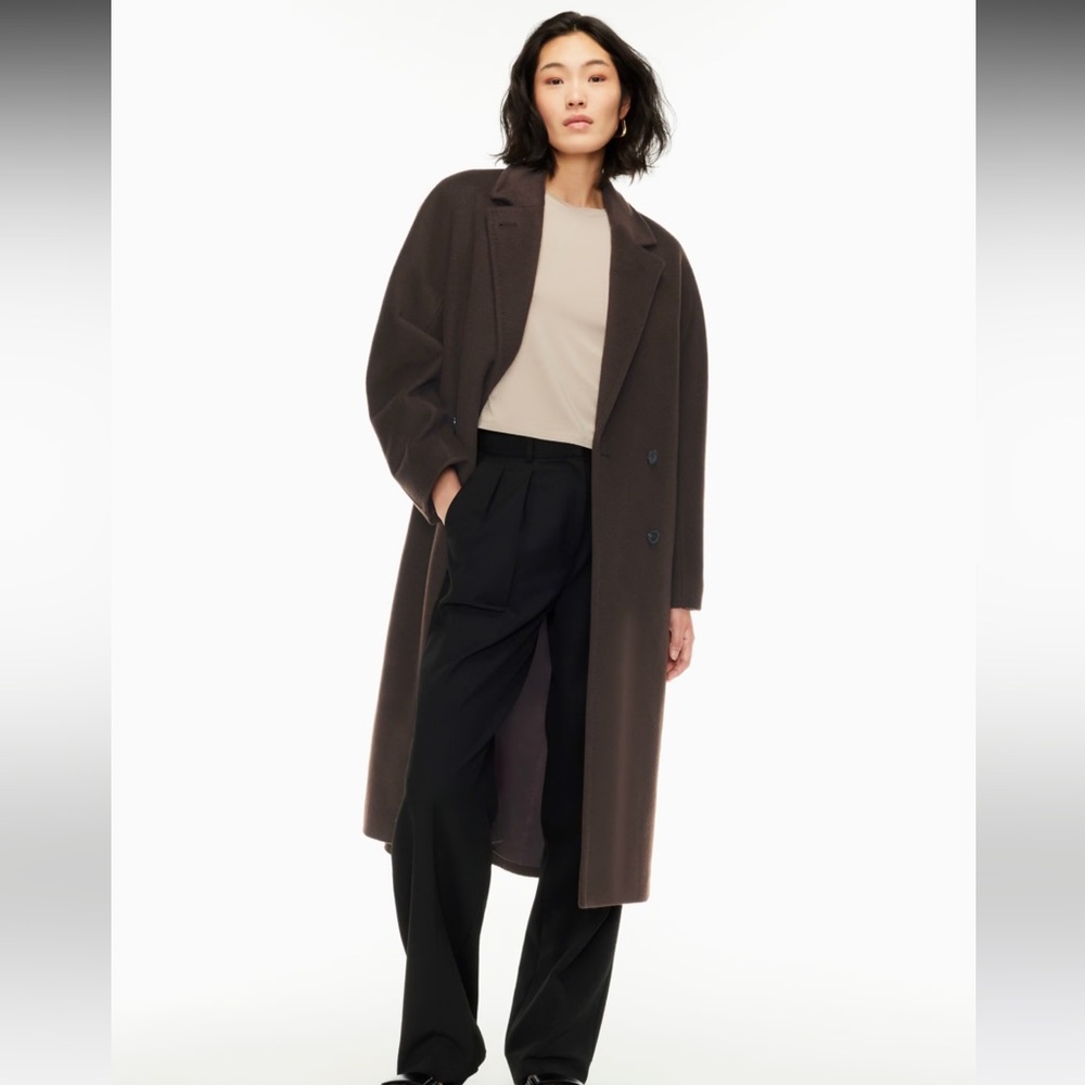SOLD - NWT Aritzia Slouch Coat - Burnt Cedar